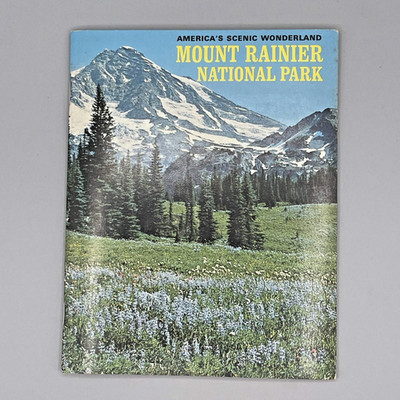 Mount Rainier Travel Guide Souvenir Booklet Washington Awani Press 1969 Vintage