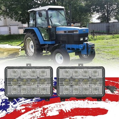 2pcs LED Headlight For Ford New Holland TRACTOR 5640, 6640, 7740, 7840 81869813