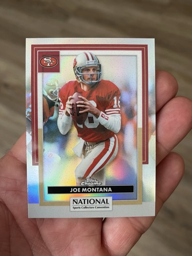 2026 National Topps Chrome Joe Montana Silver Refractor NSCC