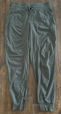 Lululemon Dance Studio Mid-Rise Joggers Green Athletic Gym Pants 28.5" Women s 8