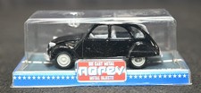 Vintage Norev Citroen 2CV Black Silver Canvas Roof 1:43 Scale Diecast NIB