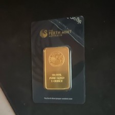 The Perth Mint Australia .9999 Fine Gold 1 oz Bar (In Assay) 4550.00 per troy oz