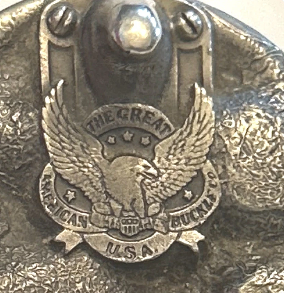 Hebilla de cinturón Wyoming 1984 vintage Foto 4 de 4