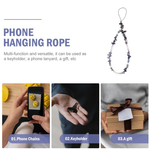 Perle Handykette Perlenbesetztes Handy-Schlüsselband Telefon - 第 5/12 張圖片