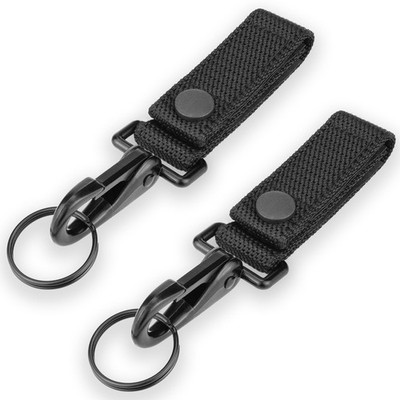 Ullnosoo Heavy Duty Belt Keeper Keychain Belt Clip, 1 Pack Key Ring Holder for