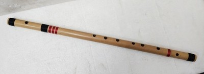 INDIAN PROFESSIONAL NATURAL WOOD BANSURI/ BAMBOO BASE FLUTE LARGE SIZE- (F) TUNE