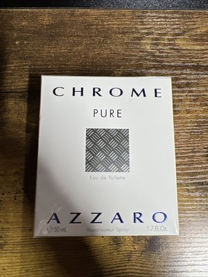 Chrome Pure By Azzaro 1.7 oz. (50ml) Eau de Toilette Spray for Men New Sealed 