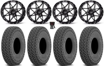ITP Tornado 15'' Wheels Black 33'' Tango Tires Can-Am Defender