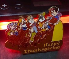 WDW Walt Disney 2003 Snow White and The Seven Dwarfs Happy Thanksgiving Pin26328