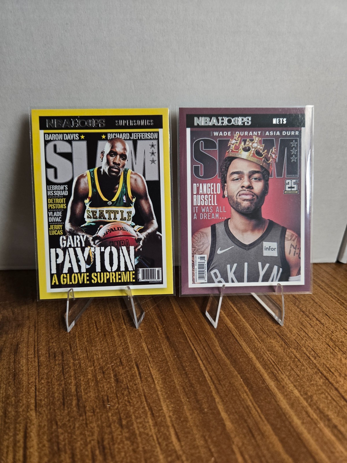 2021-22 Panini Hoops Gary Payton/D'Angelo Russell - SLAM insert - SLAM #67 #221