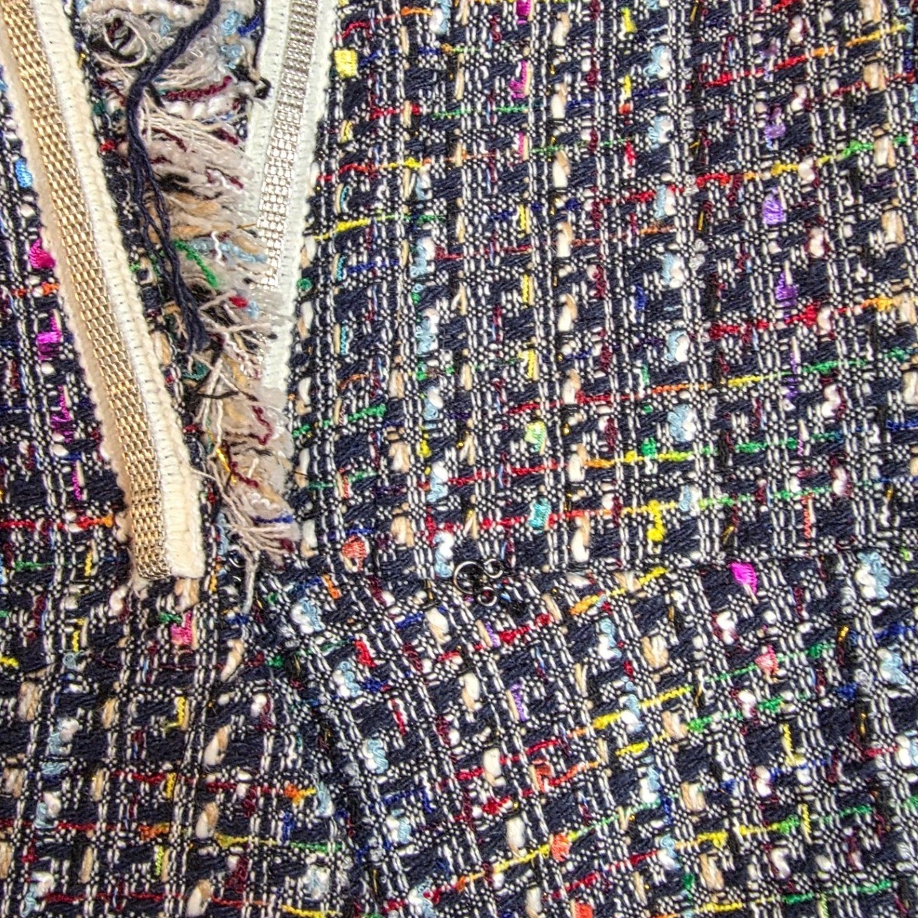 Vici structured tweed jacket blazer Multicolored … - image 6