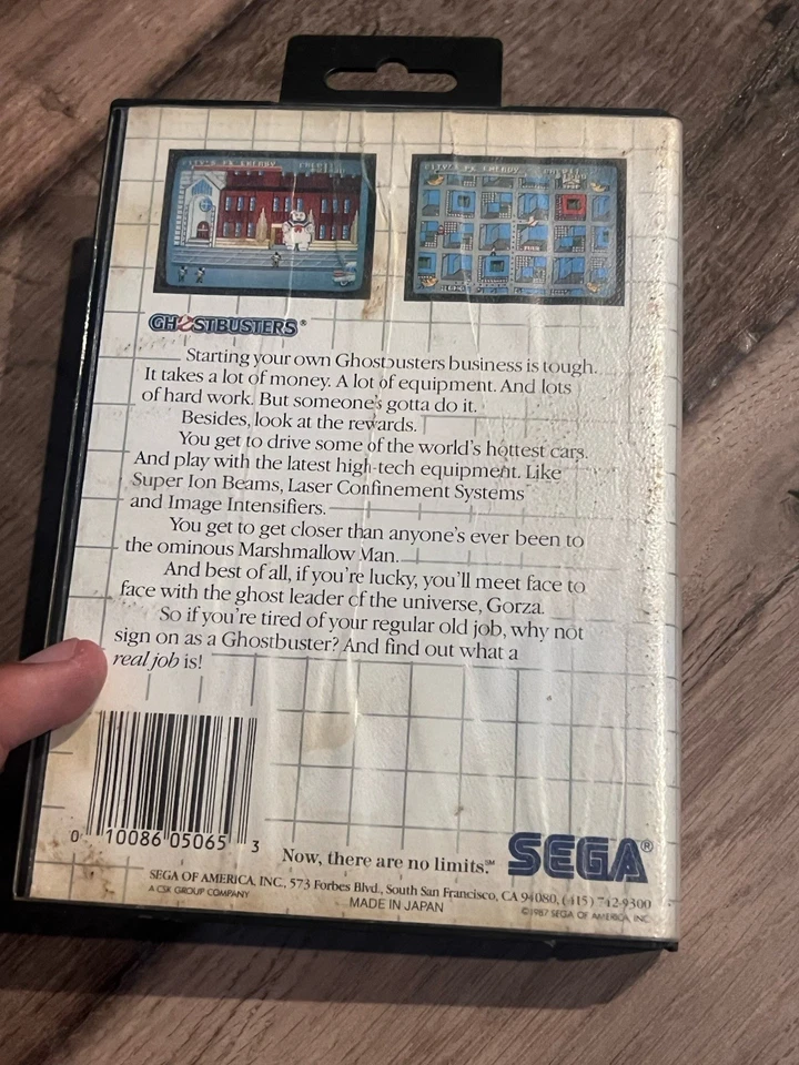 Ghostbusters (Sega Master System, 1987) ARTWORK ONLY - Image 3 of 4