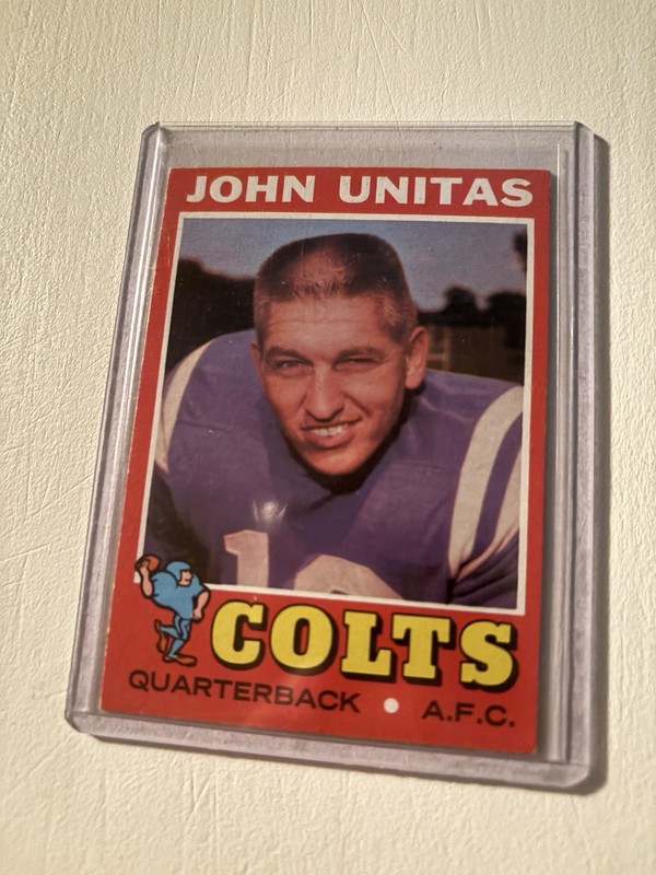 1971 Topps Football Johnny Unitas Base Card #1