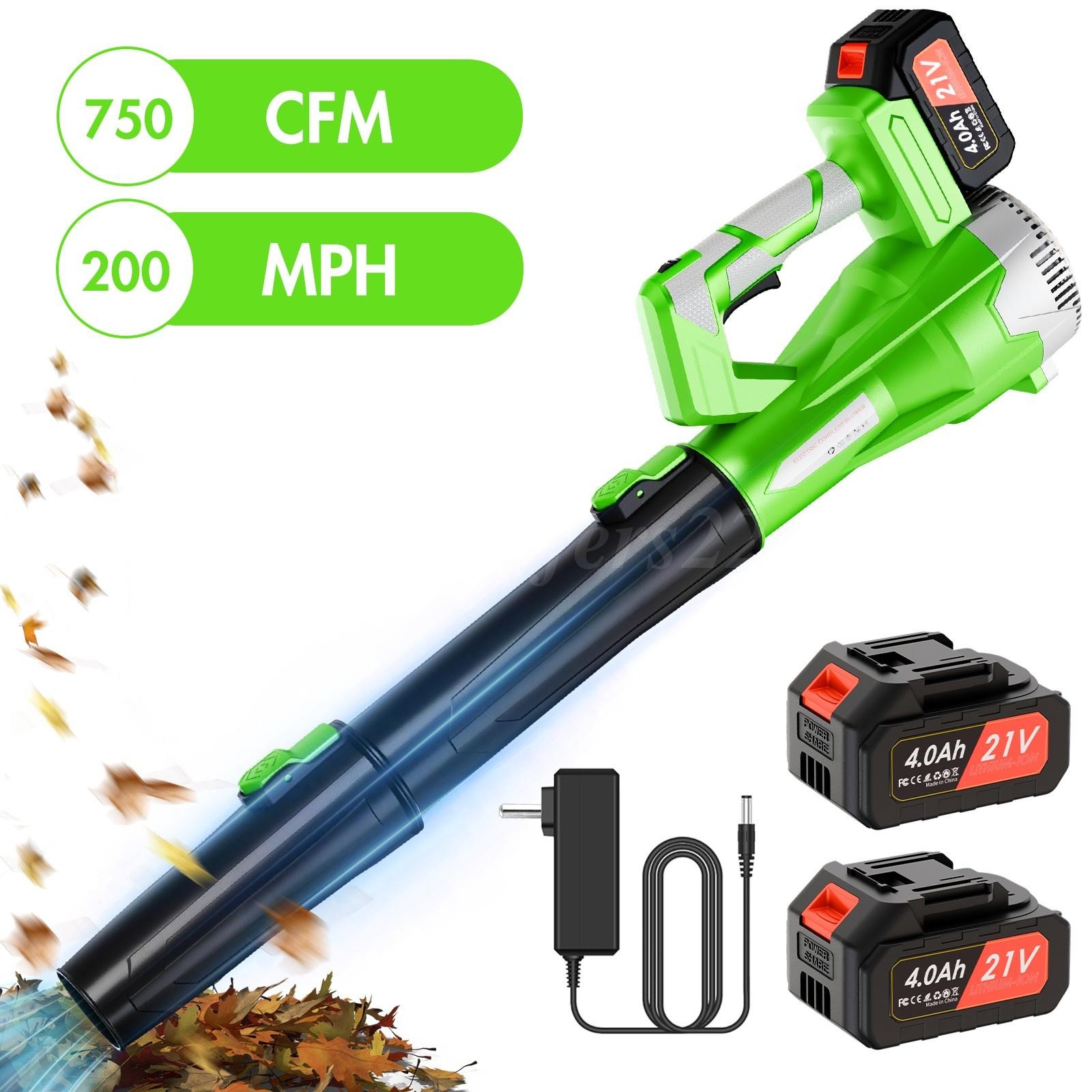 650cfm/150mph & 6 Speed Levels Electric W/2 Batteries 4.0ah