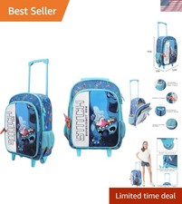 Charming 16" Disney's Stitch Rolling Backpack - Perfect for Fun Travel Days