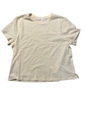Lululemon Classic-Fit Cotton-Blend Tee Size 6 Yellow Short Sleeve Crew Neck