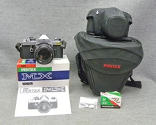 Pentax MX 35mm Film Camera 1.4 Lens Motor Drive, Meter is OK Clean Works Used