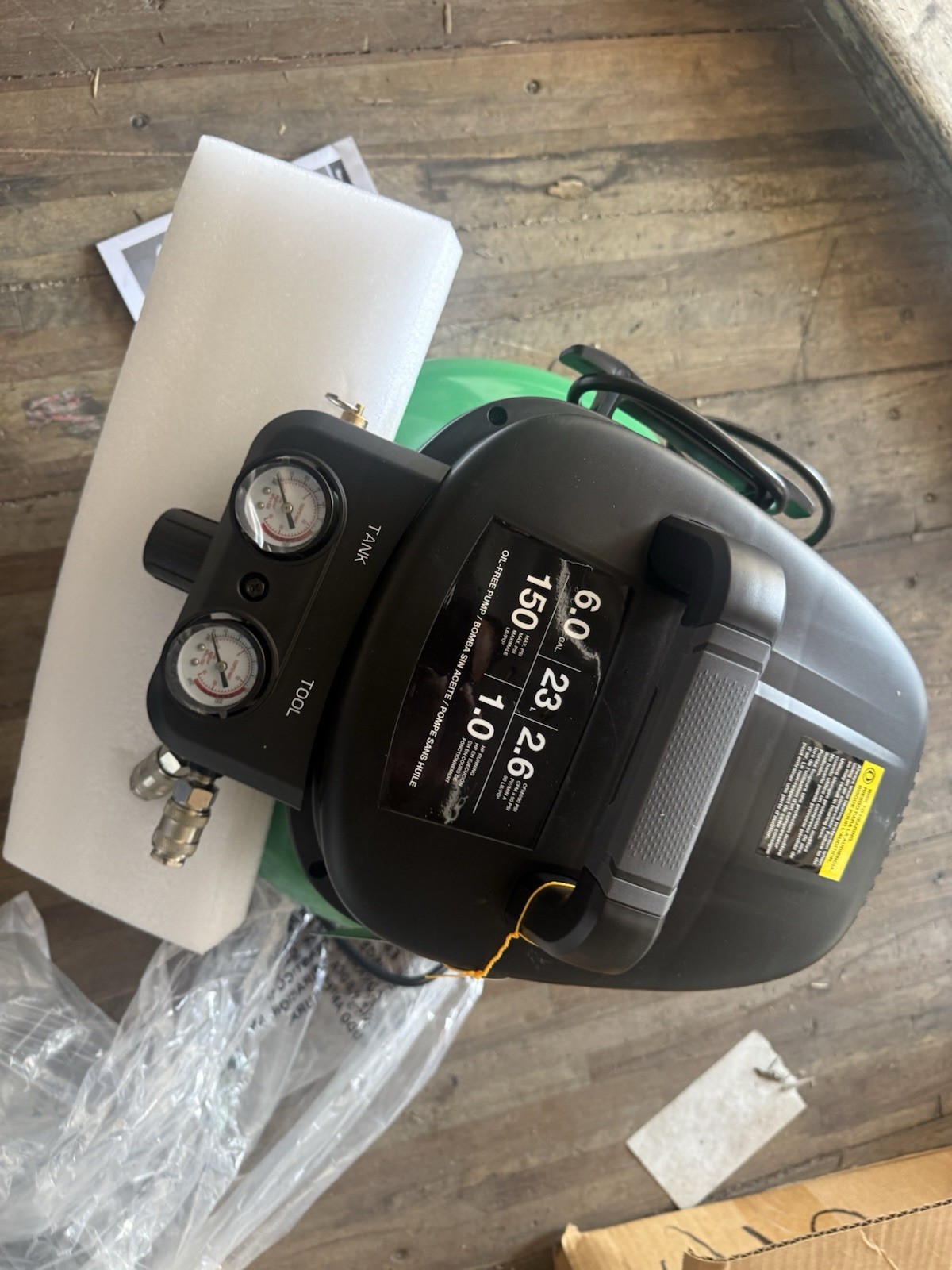 6 Gal 1hp 150psi Green