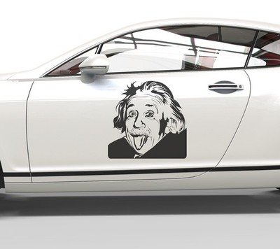 Autoaufkleber Albert Einstein