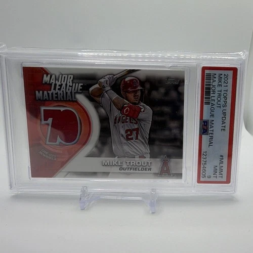 2021 Topps Update Major League Material Mike Trout #MLM-MT PSA 9 Angels