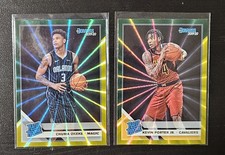 Lot of 2 - 2019-20 Donruss Basketball Holo Green & Yellow Laser Rated Rookies