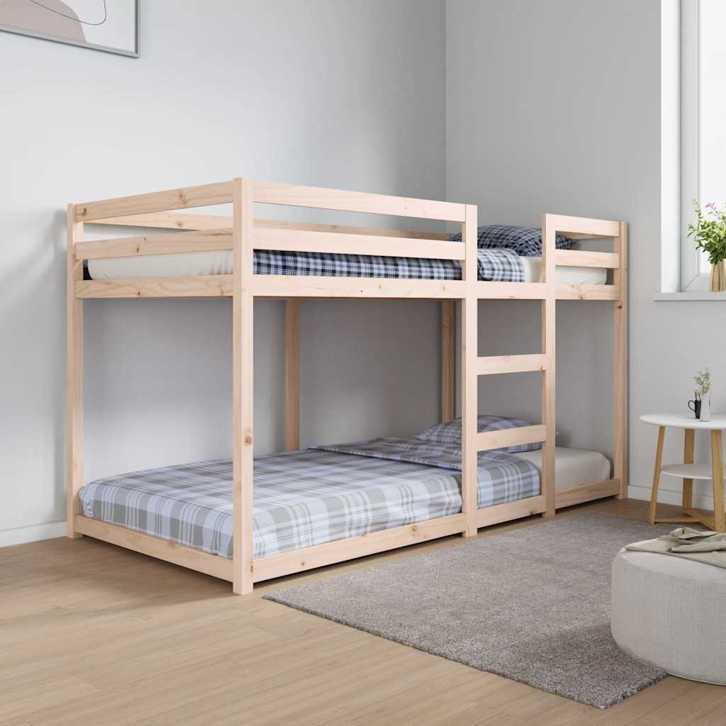 Letto a Castello senza Materasso 90x190 cm Legno di Pino 2805531