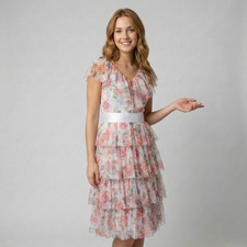 Le Fafo Los Angeles Women's Flora Flower Dress in size Small NWT MSRP $175