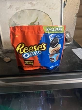 🔵 New Limited Edition Reeses & OREO Chocolate Vanilla Peanut Miniature Cups 9oz