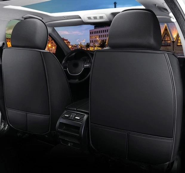 Juego completo de funda de asiento de cuero PU de 5 asientos para Chrysler 300C PT Cruiser Sebring Foto 3 de 4