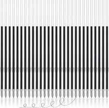 100 Pieces Ink Pen Refills Replaceable Ballpoint Pen Black Ink Refills