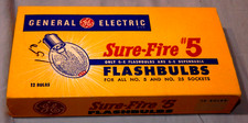 GE Sure-Fire 5 Flashbulbs ALL 12 NOS