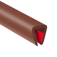 Rubber Edge Trim, Flexible Edge Trim for Sharp Edge, 1/4" U Channel Edge Prot...