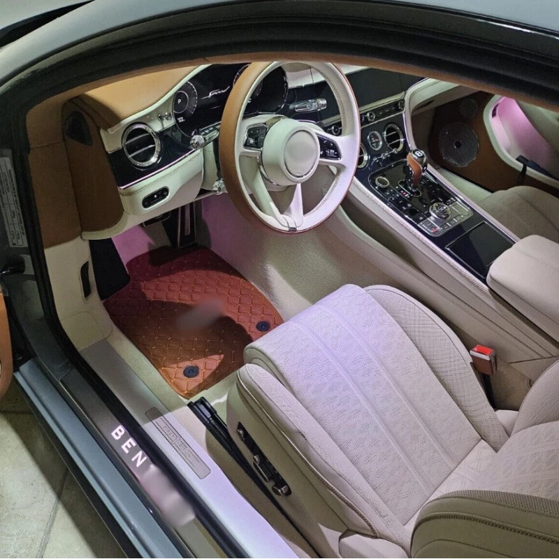 Alfombrillas de coche de cuero de ajuste personalizado de lujo para Bentley - impermeables, antideslizantes Foto 4 de 4