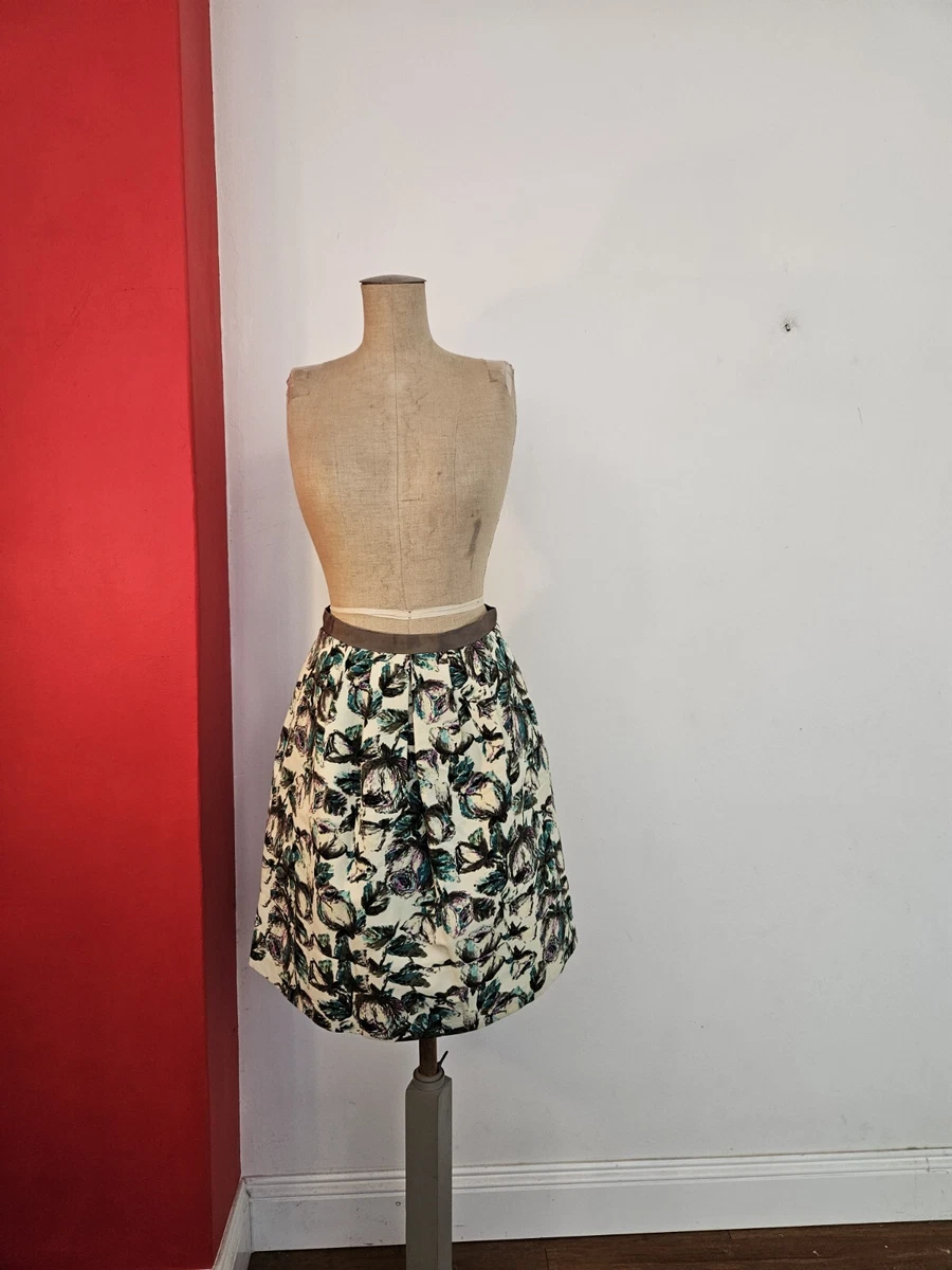Jigsaw Skirt 50s infused Mid Century Style Size 8 eBay