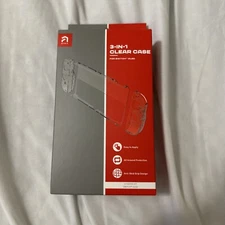 Nintendo Switch OLED 3 in 1 clear case, Anti-Skid Grip. GeekNet Atrix