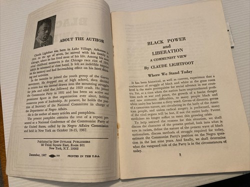 Black Power and liberation. A communist view by Claude Lightfoot. 1967 - Picture 3 of 4