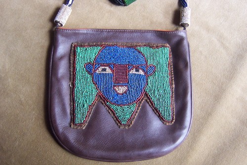 Yoruba Beaded bag /West Africa/Diviners bags-ex cond - Picture 10 of 13