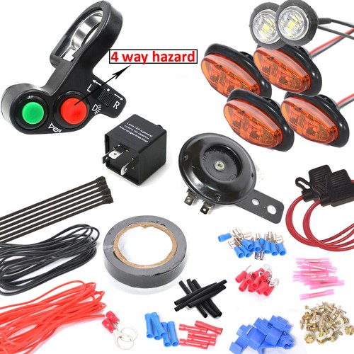 12V for SXS ATV UMV UTV with LED Lights for Street Legal Turn Signal horn Kit - Picture 1 of 10