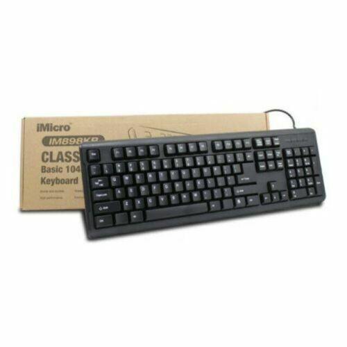 iMicro USB Basic 104Key English Keyboard KB-IM898KB (Black) 20328 121 - Picture 1 of 1