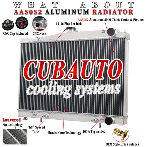 3Row Radiator Fits Nissan Skyline R33/R34 GTS-T GTR Gtt RB25DET RB26 ...