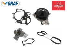 Porsche 996 911 Boxster Water Pump, Belt & Low Temp Coolant Thermostat Kit