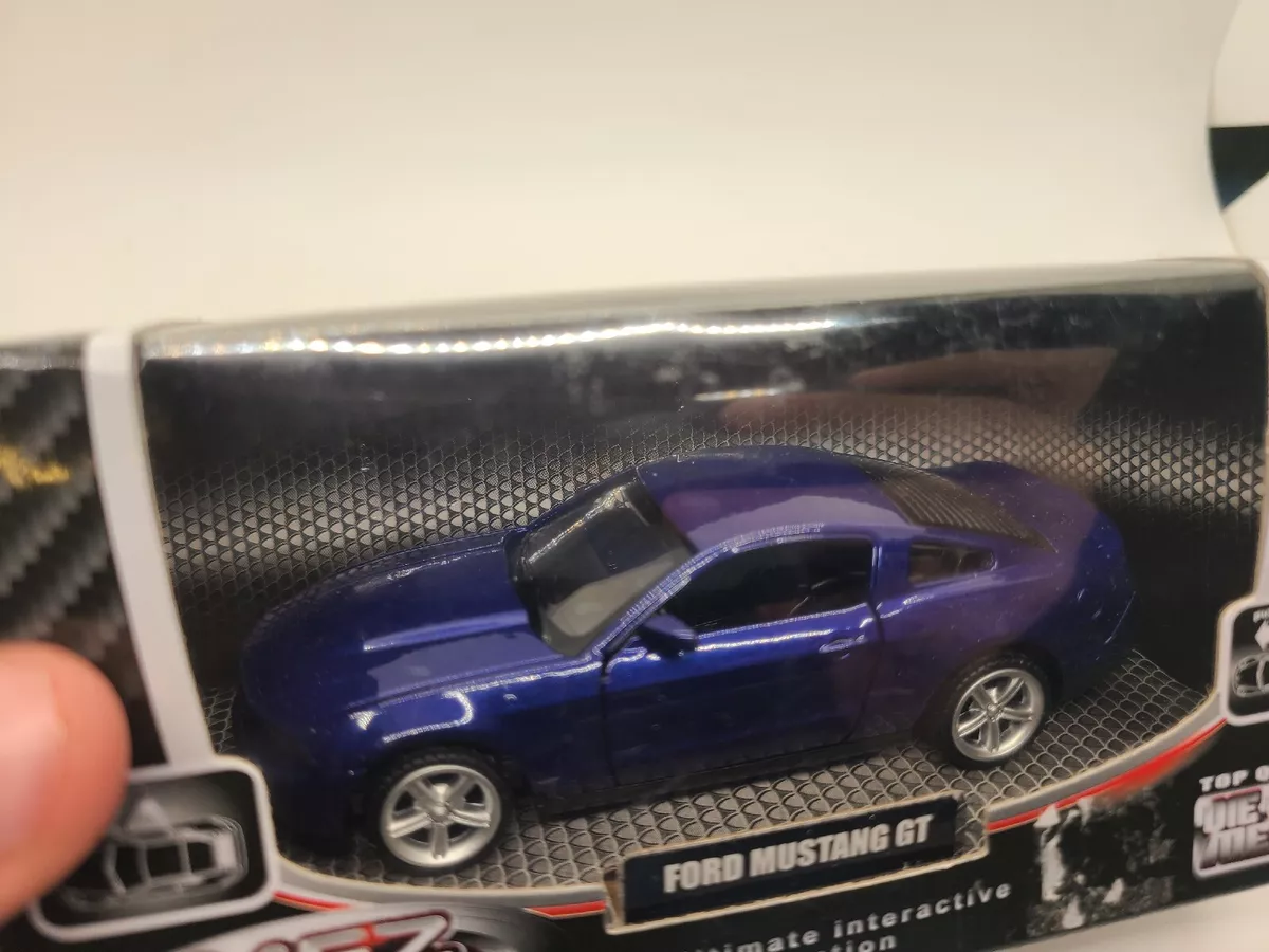 MSZ Vroom Tech Ford Mustang GT BLUE Die Cast Metal Interactive Collection 1 43