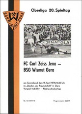 OL 77/78 Wismut Gera - FC Carl Zeiss Jena, 15.04.1978 - Gerhardt Hoppe + Vogel