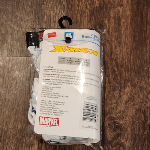Vintage 2006 Hanes Marvel X-Men Boxer Briefs Size 4 Boys 2 pk Underwear NEW - Picture 4 of 7