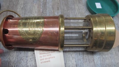 Vintage British Coal Mining Company Coal Miners Lamp / Lantern