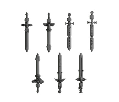 Templar Swords Set x7 Greytide Studio