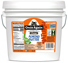Natural Creamy Almond Butter, 9Lbs Same as 9 Jars - Roasted - Salt Free, Unswe