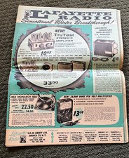 Lafayette Radio Electronics Catalog 602 Stereos Amplifiers Tube Vtg JUNK JOURNAL