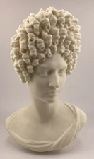 ROMAN SCULPTURE FLAVIAN WOMAN "THE FONSECA" 8.6 INCH/225 MM, MUSEUM REPRODUCTION