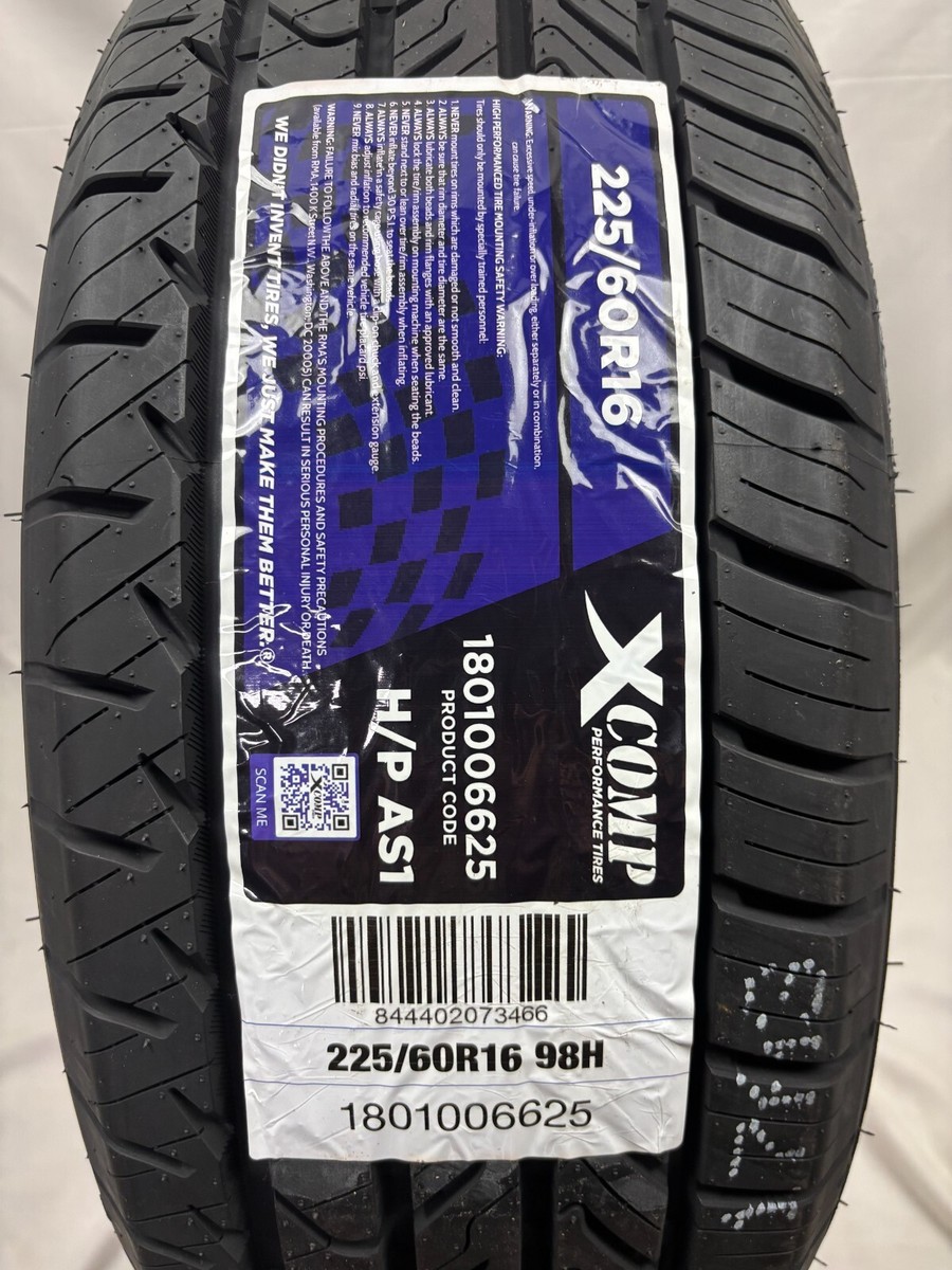 1 (One) New Gladiator X Comp H/P AS1 225/60R16 Tire 2256016 225 60